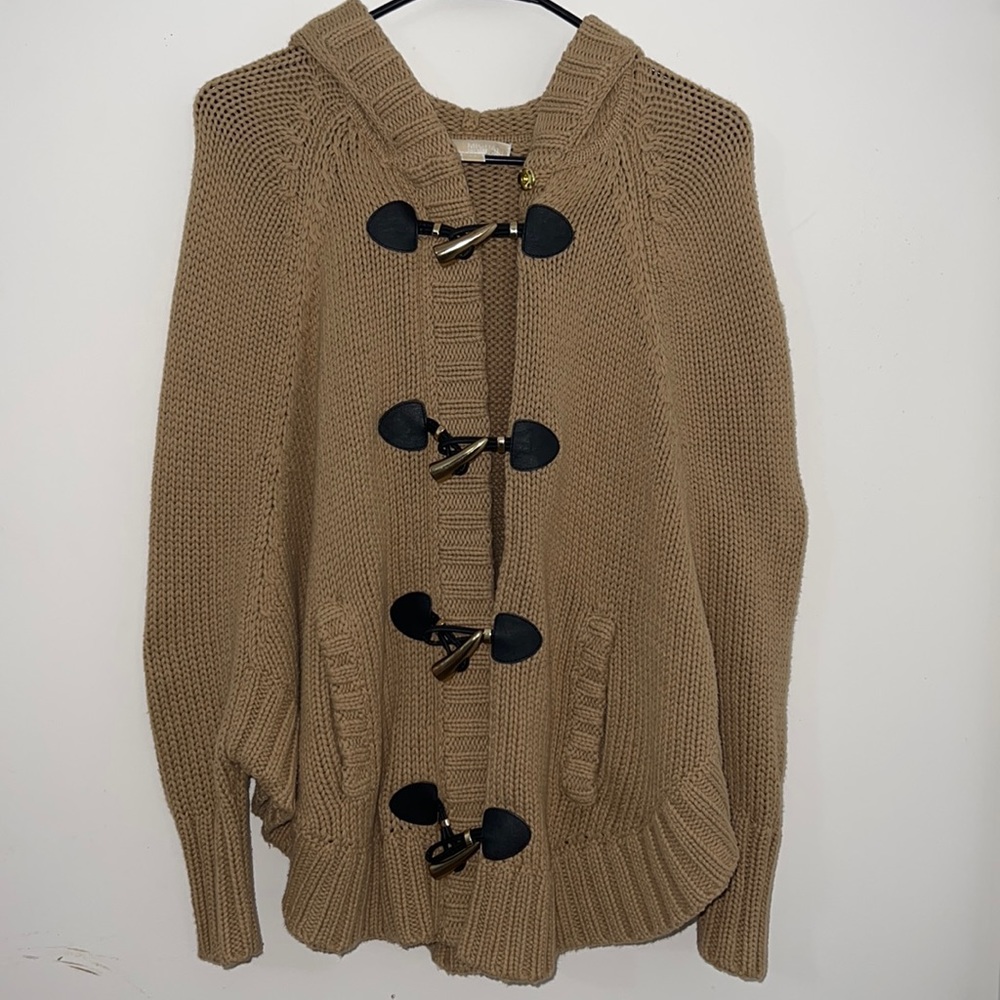 Michael Kors Batwing sweater/poncho with hood